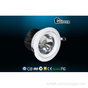 Recessed Black COB LED Down Light For Home , Dimmable LED f